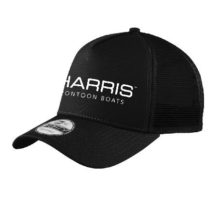 New Era Logo Snapback Hat - Black